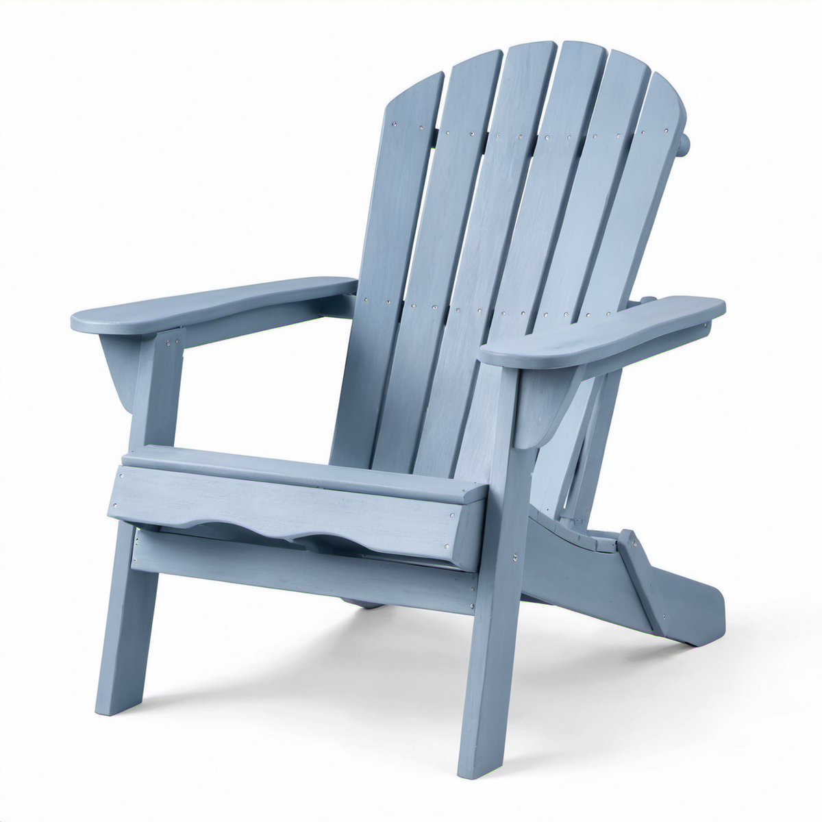 Adirondackstuhl aus Kiefernholz Blau 90x75x85 cm