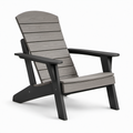 Adirondackstuhl Polywood Grau/Schwarz 94cm x 76cm x 89cm