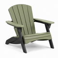 HDPE Adirondackstuhl Olivgrün/Schwarz 85x78x90 cm