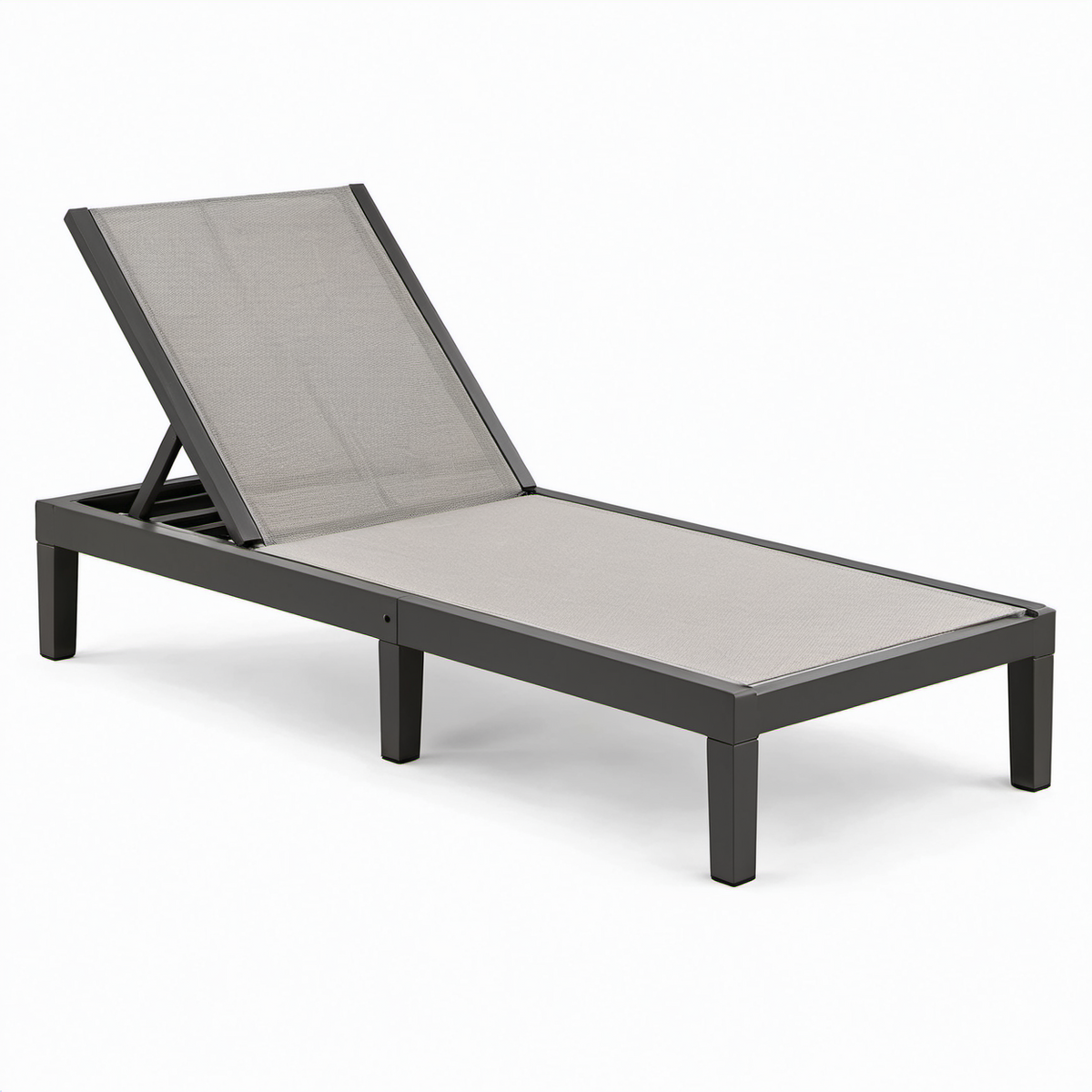 Gartenliege Aluminium Textilene Beige 200 cm