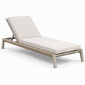 Gartenliege Aluminium Textilene Hellbeige